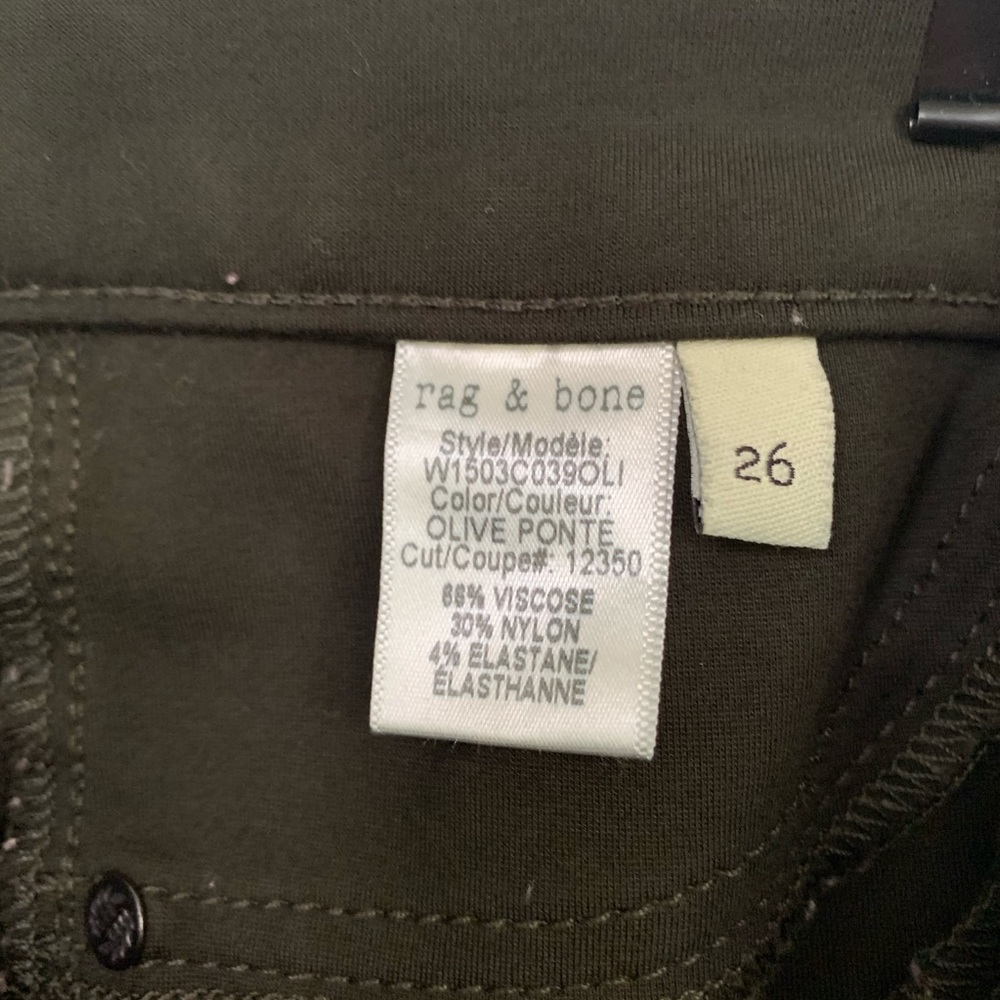 ✨Rag & Bone✨ Olive Jeggings - Picture 5 of 6